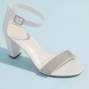 DAVIDS BRIDAL DB STUDIO CRYSTALS RHINESTONES WEDDING SHOES